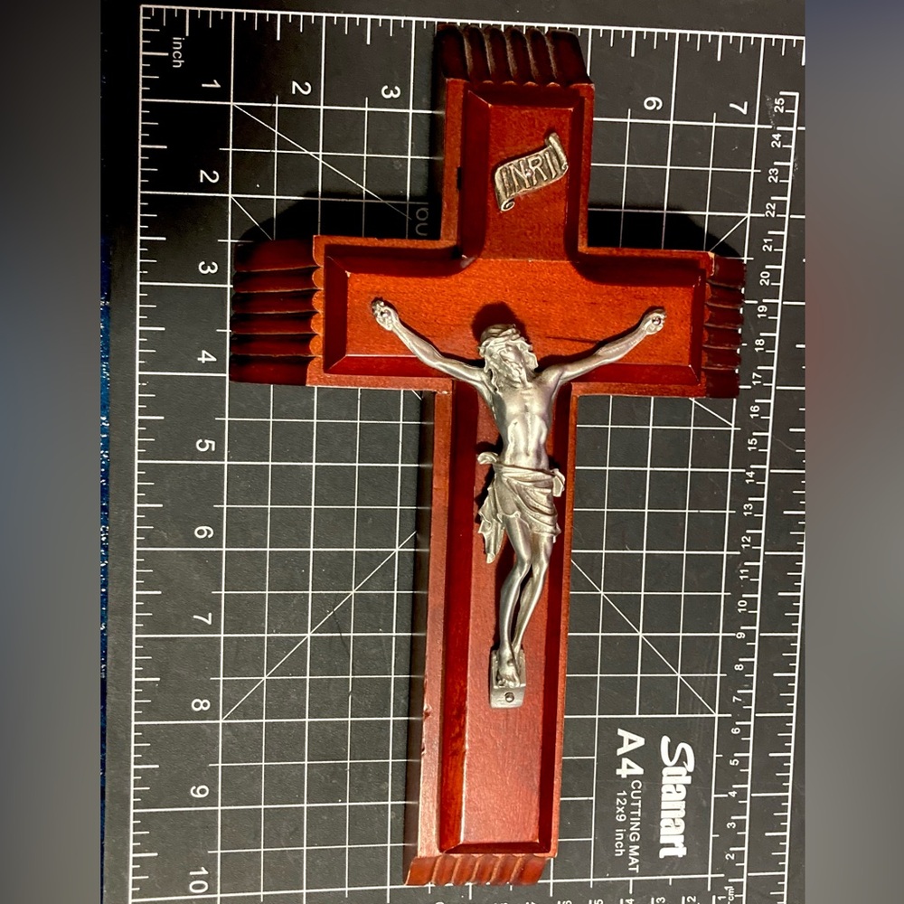 Vintage Last Rites Sick Call Crucifix Box Religious Decor